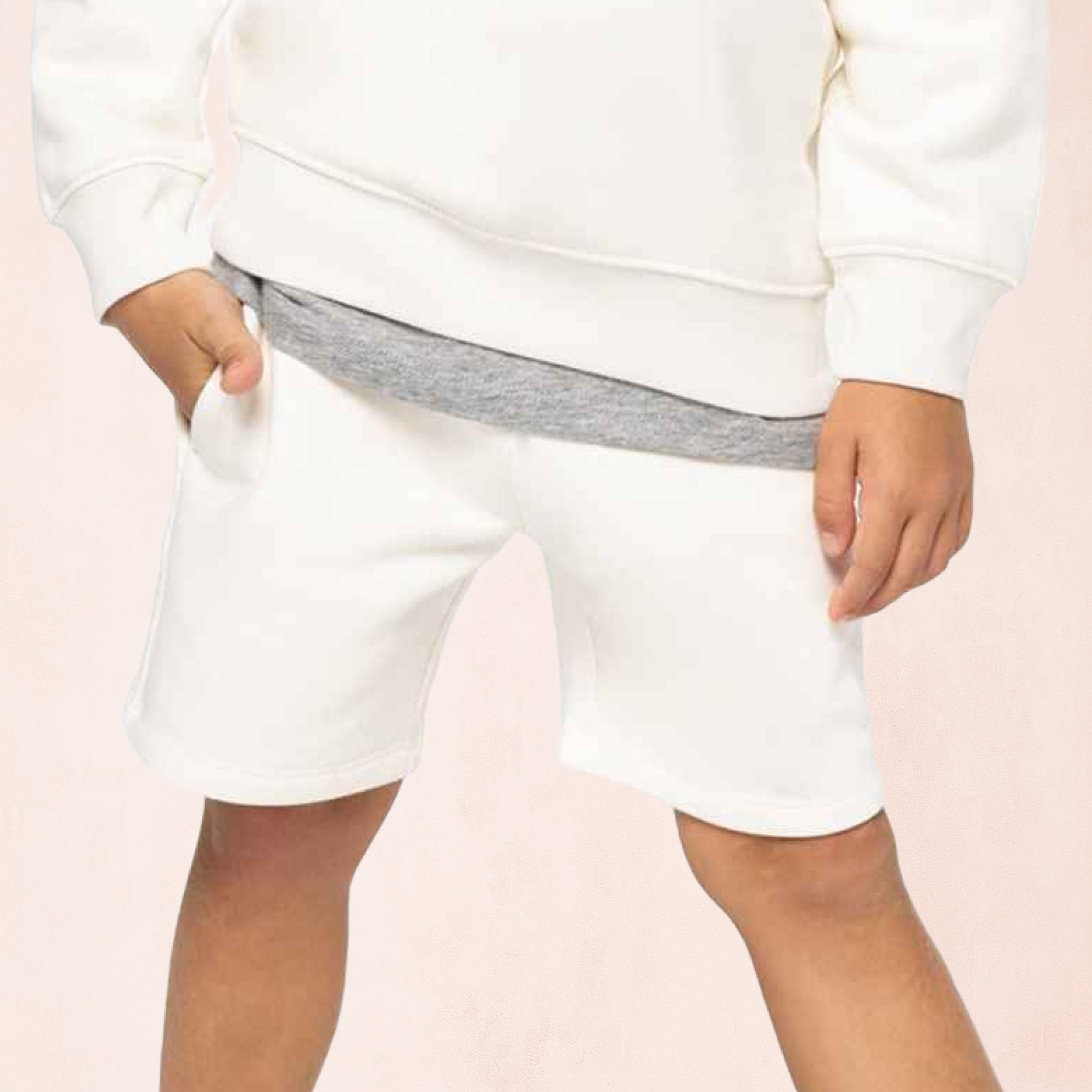 Barnshorts i ekologisk bomull och återvunnen polyester