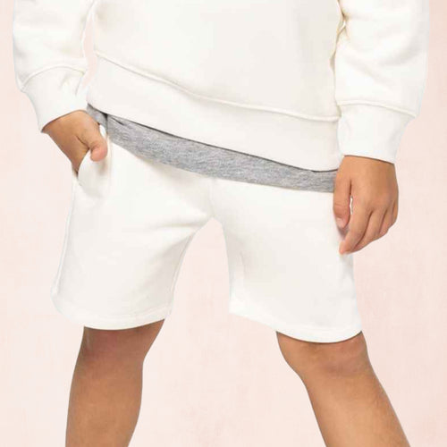 Barnshorts i ekologisk bomull och återvunnen polyester