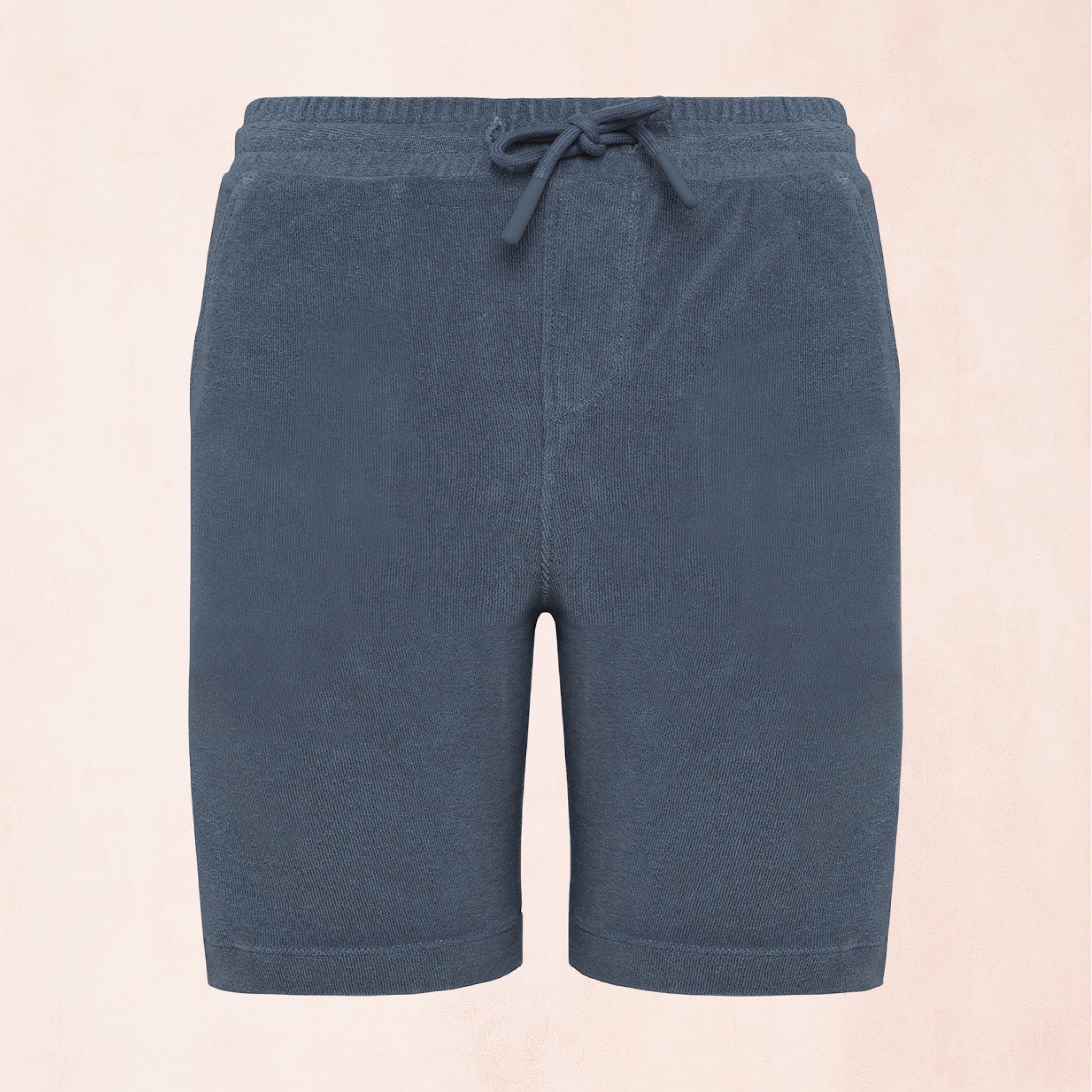 Barnshorts i frotté av ekologisk bomull och återvunnen polyester