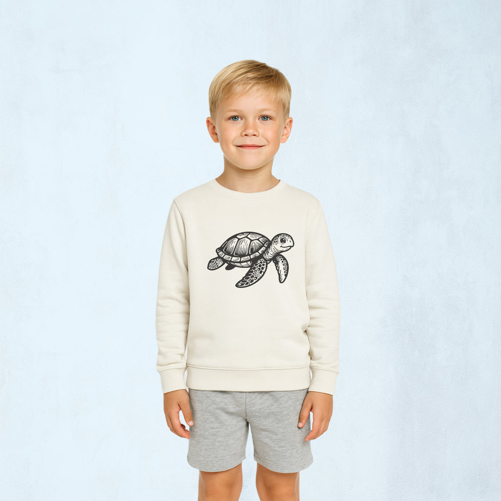 Premium sweatshirt med drömsk sköldpadda | Havet