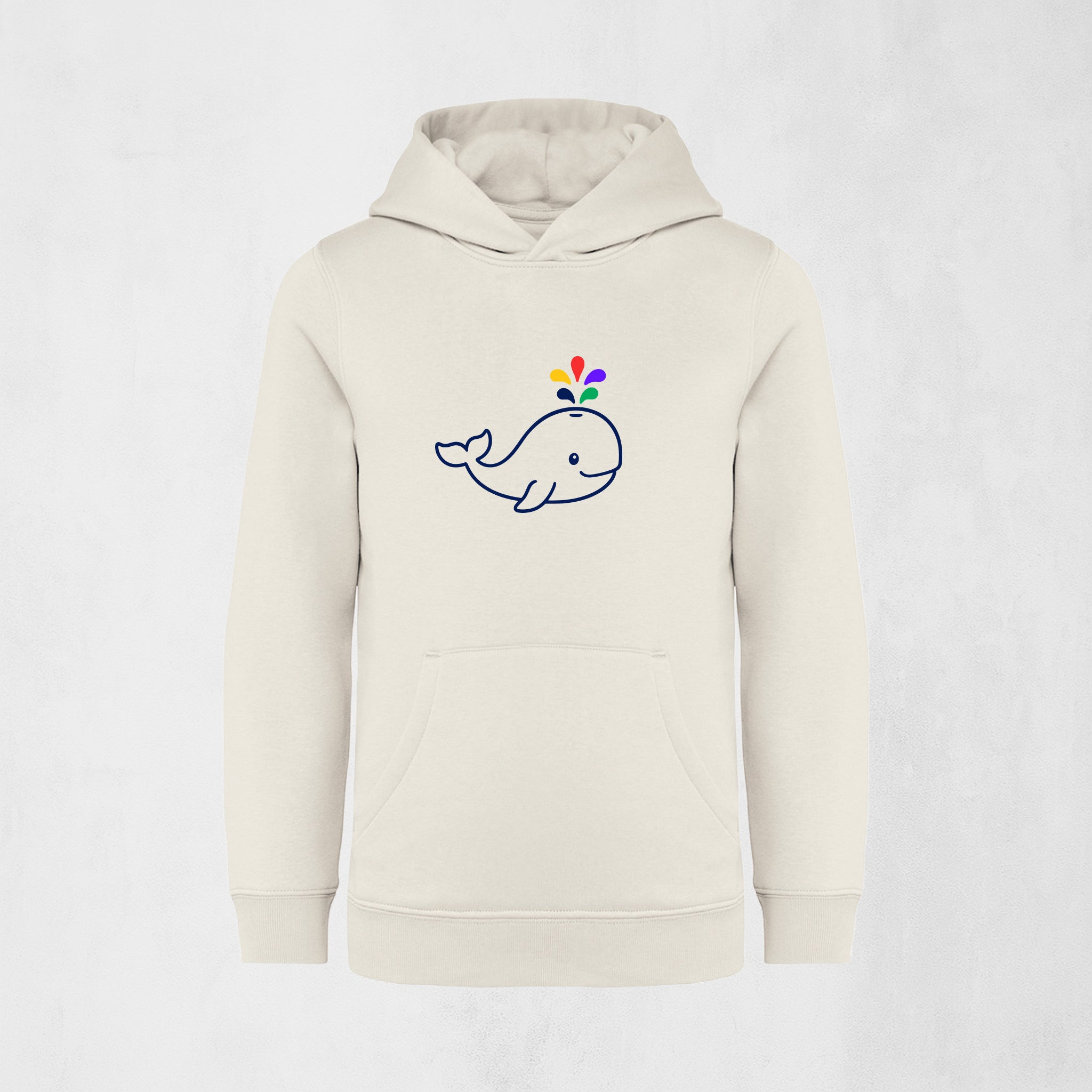 Premium hoodie med majestätisk val | Havet