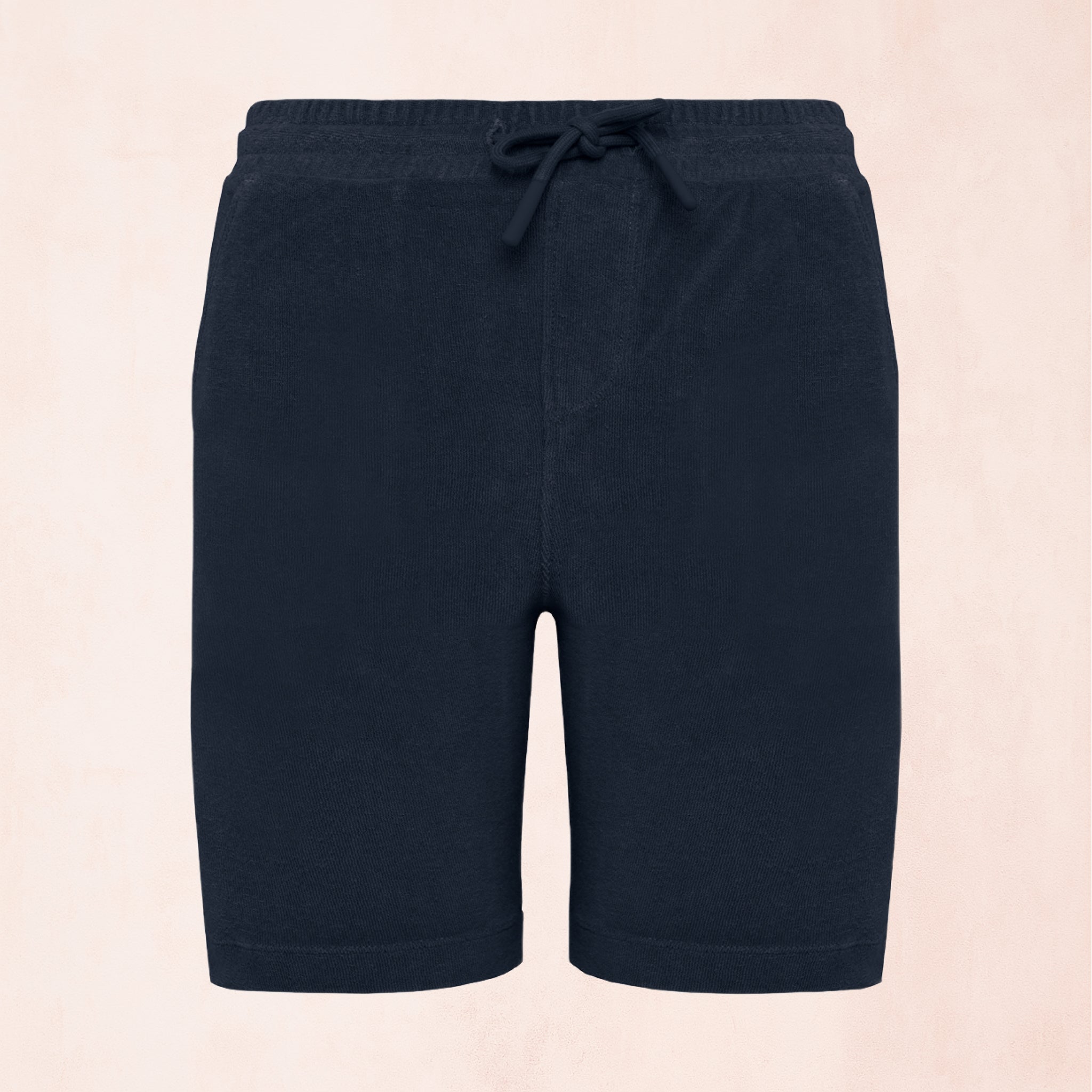 Barnshorts i frotté av ekologisk bomull och återvunnen polyester