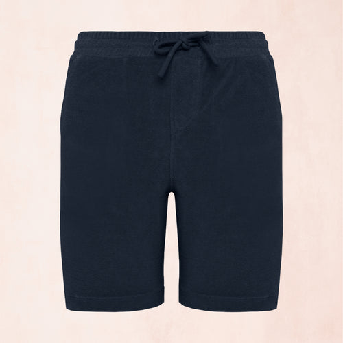 Barnshorts i frotté av ekologisk bomull och återvunnen polyester