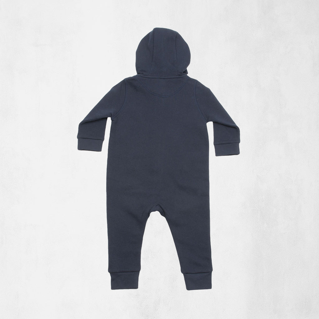 Overall i mjuk fleece med huva och örondetaljer för baby & småbarn