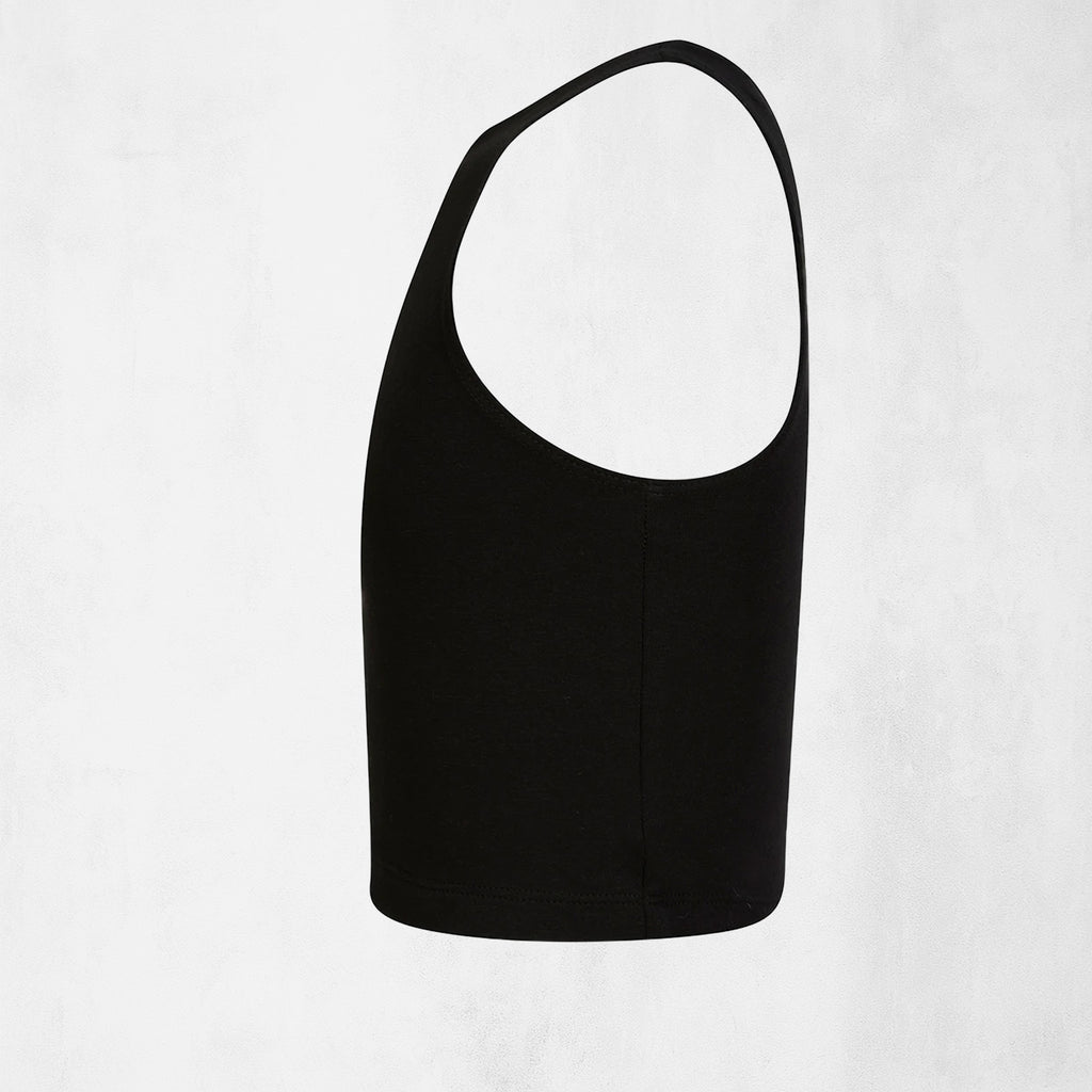 Cropped topp i bomull med racerback för barn