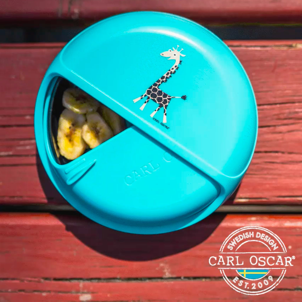 Snackbox med roterande fack för barn – SnackDISC™