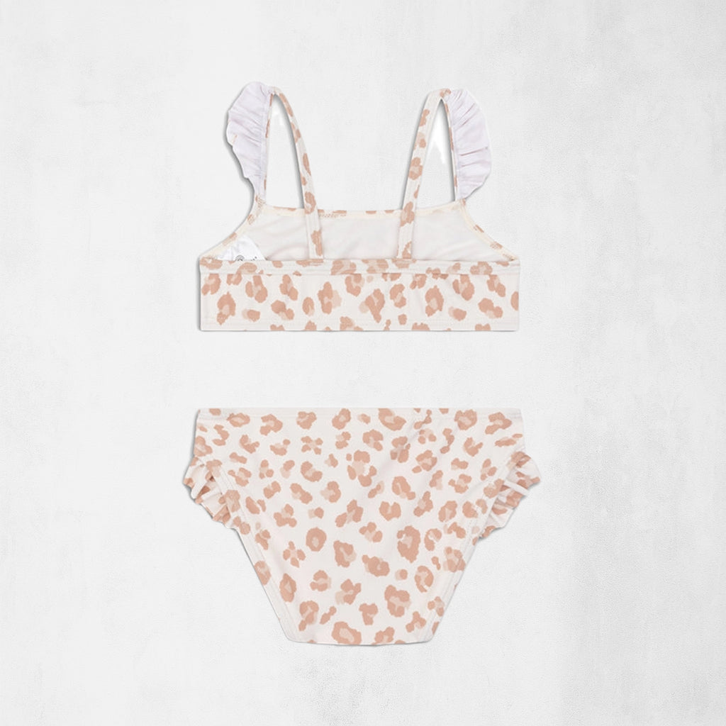Bikini för barn med UPF50+ i flera leopardmönster