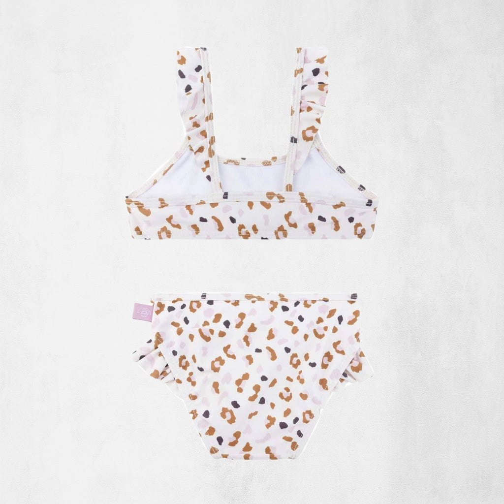 Bikini för barn med UPF50+ i flera leopardmönster