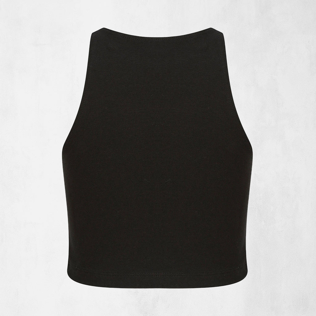 Cropped topp i bomull med racerback för barn