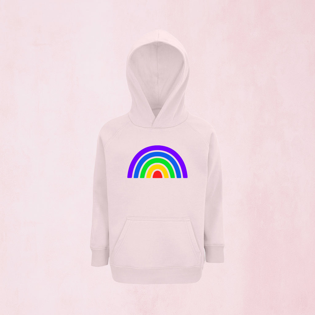 Hoodie med färgglad regnbåge | Regnbåge