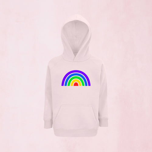 Hoodie med färgglad regnbåge | Regnbåge