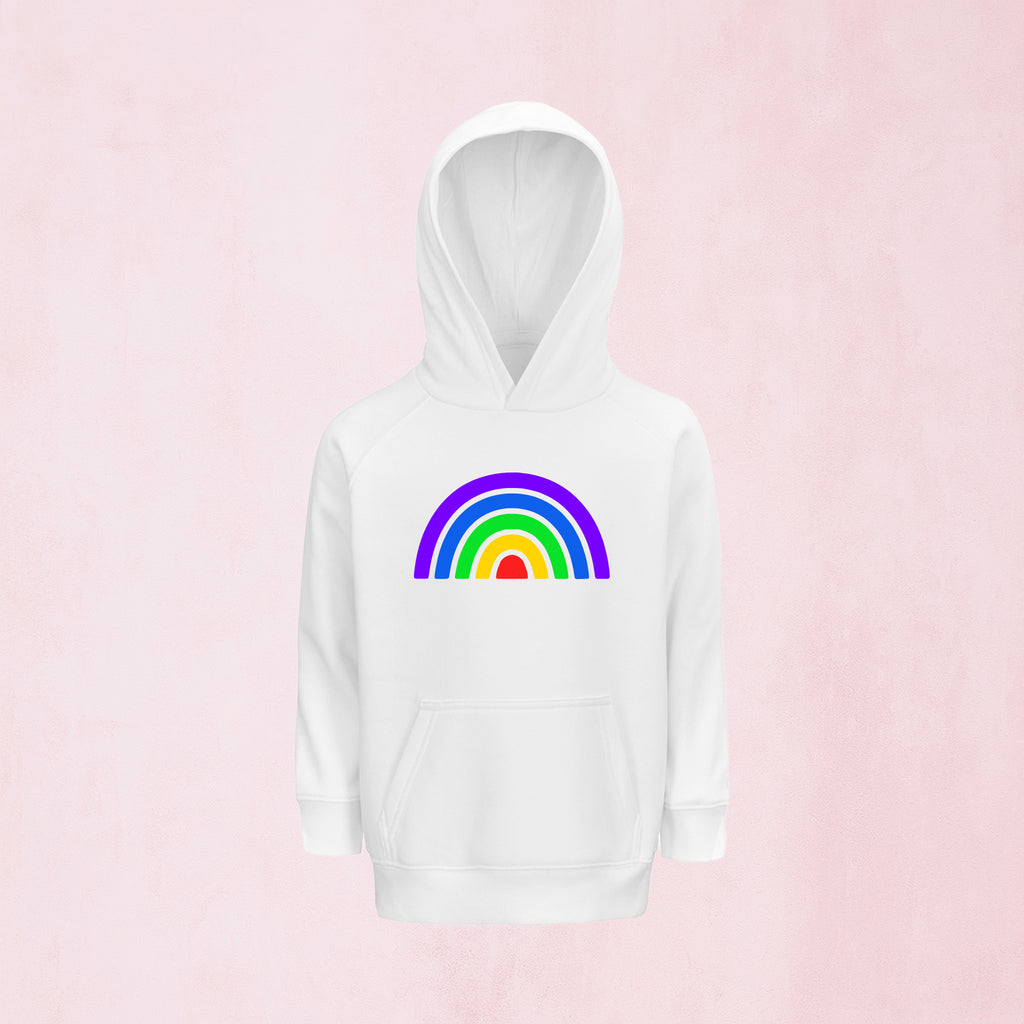 Hoodie med färgglad regnbåge | Regnbåge