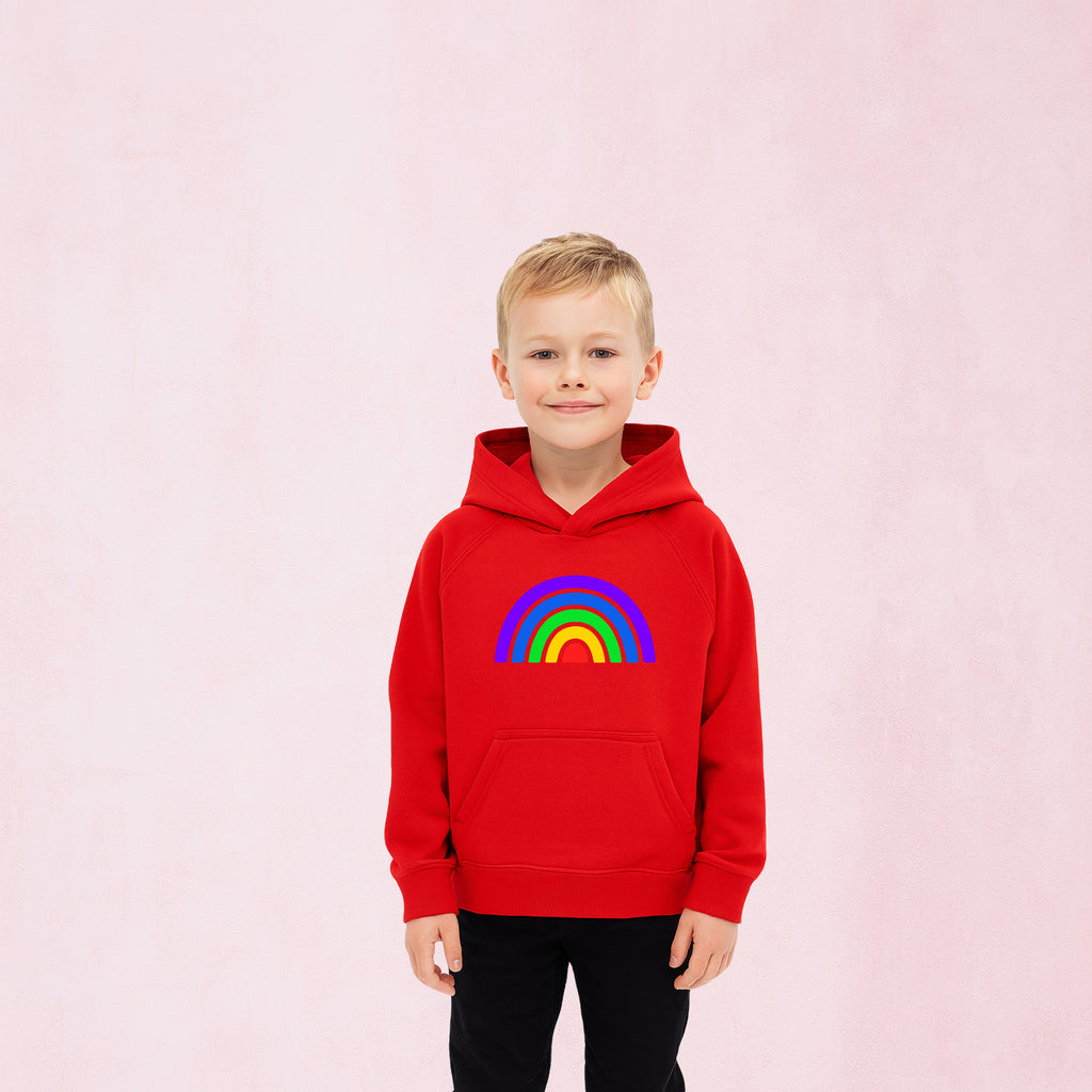 Hoodie med färgglad regnbåge | Regnbåge