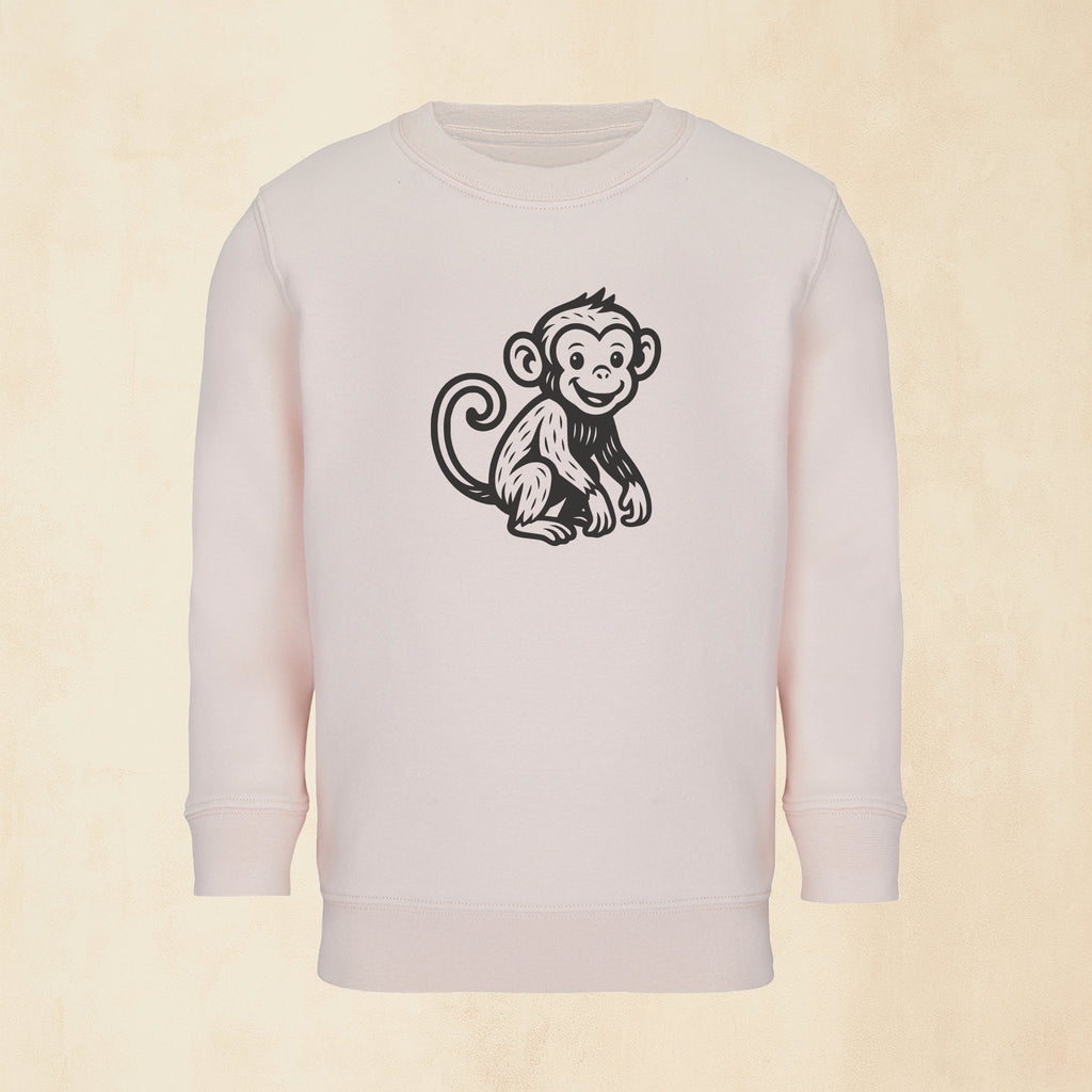 Sweatshirt med nyfiken apa | Safari & Skog