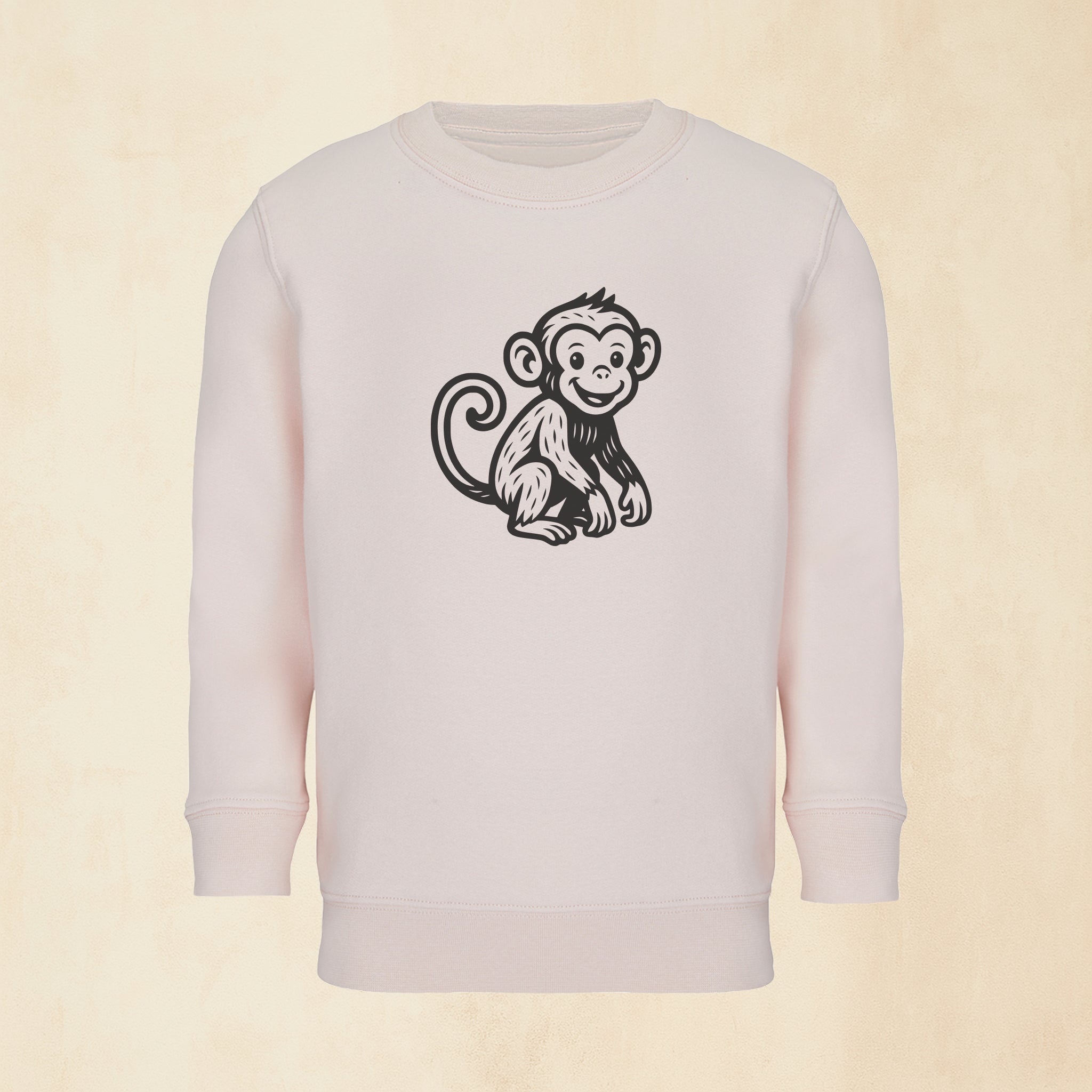 Sweatshirt med nyfiken apa | Safari & Skog