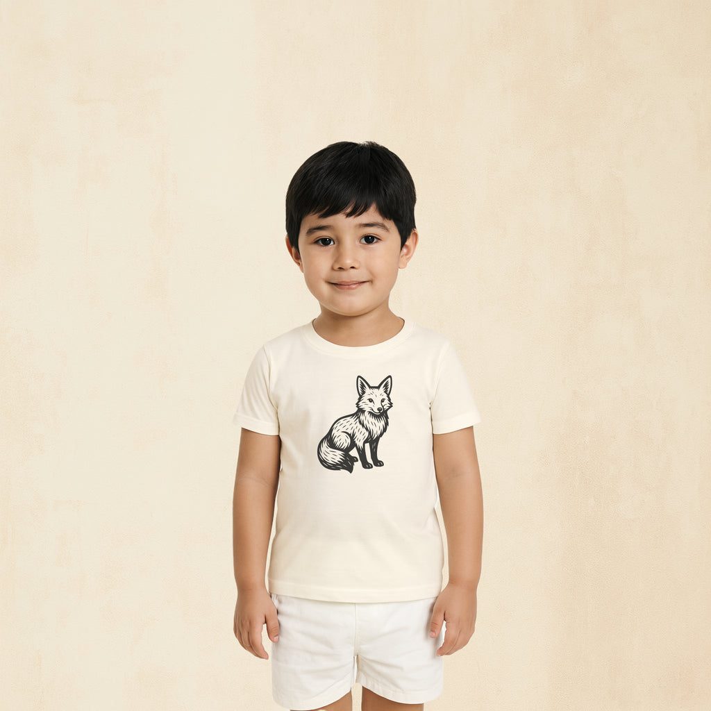 T-shirt med klok räv | Safari & Skog