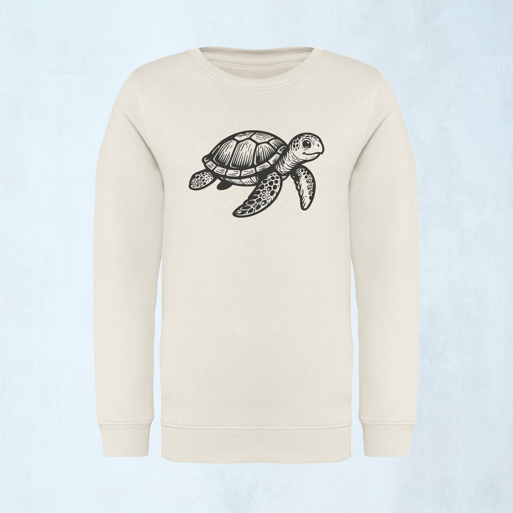 Premium sweatshirt med drömsk sköldpadda | Havet