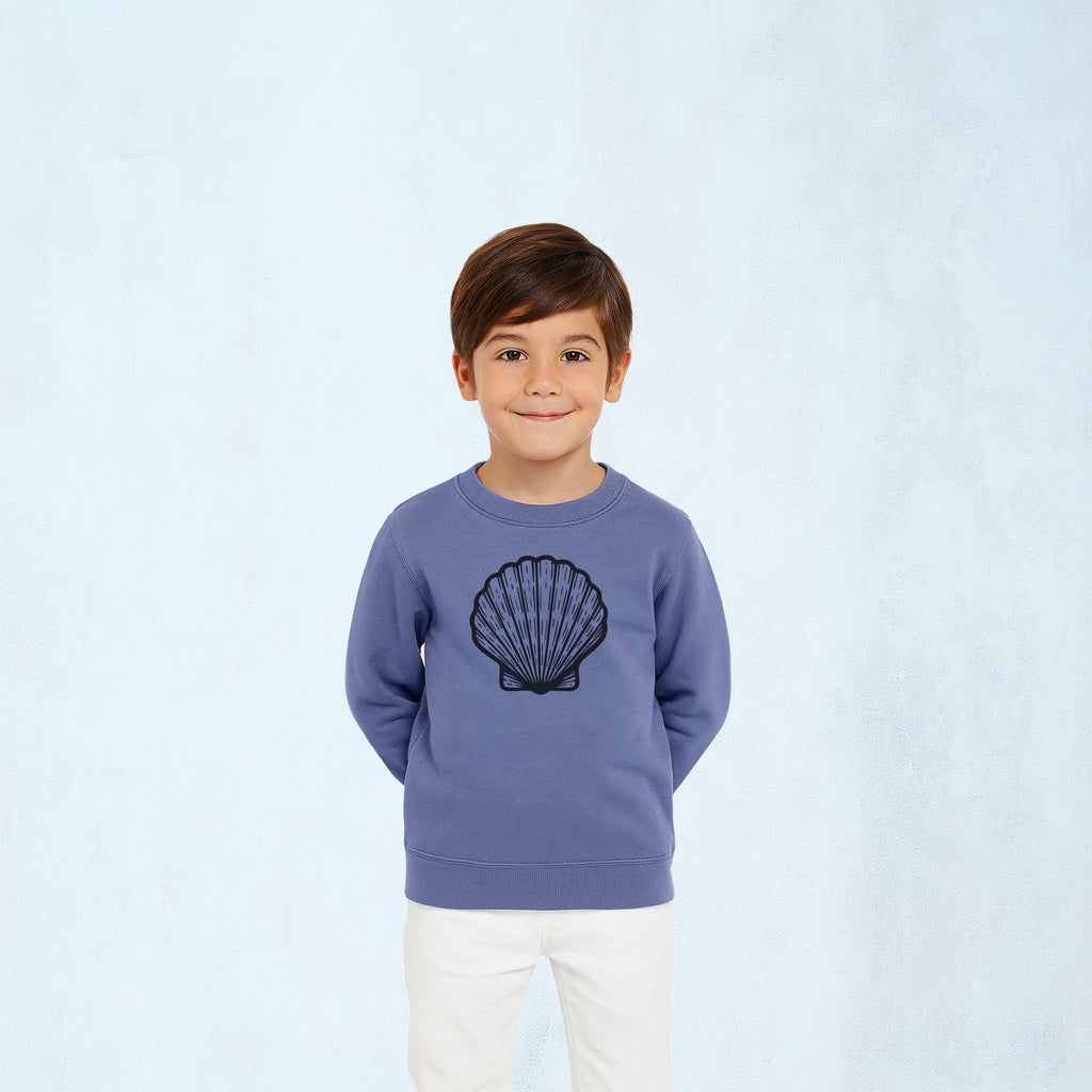 Sweatshirt med stilla snäcka | Havet