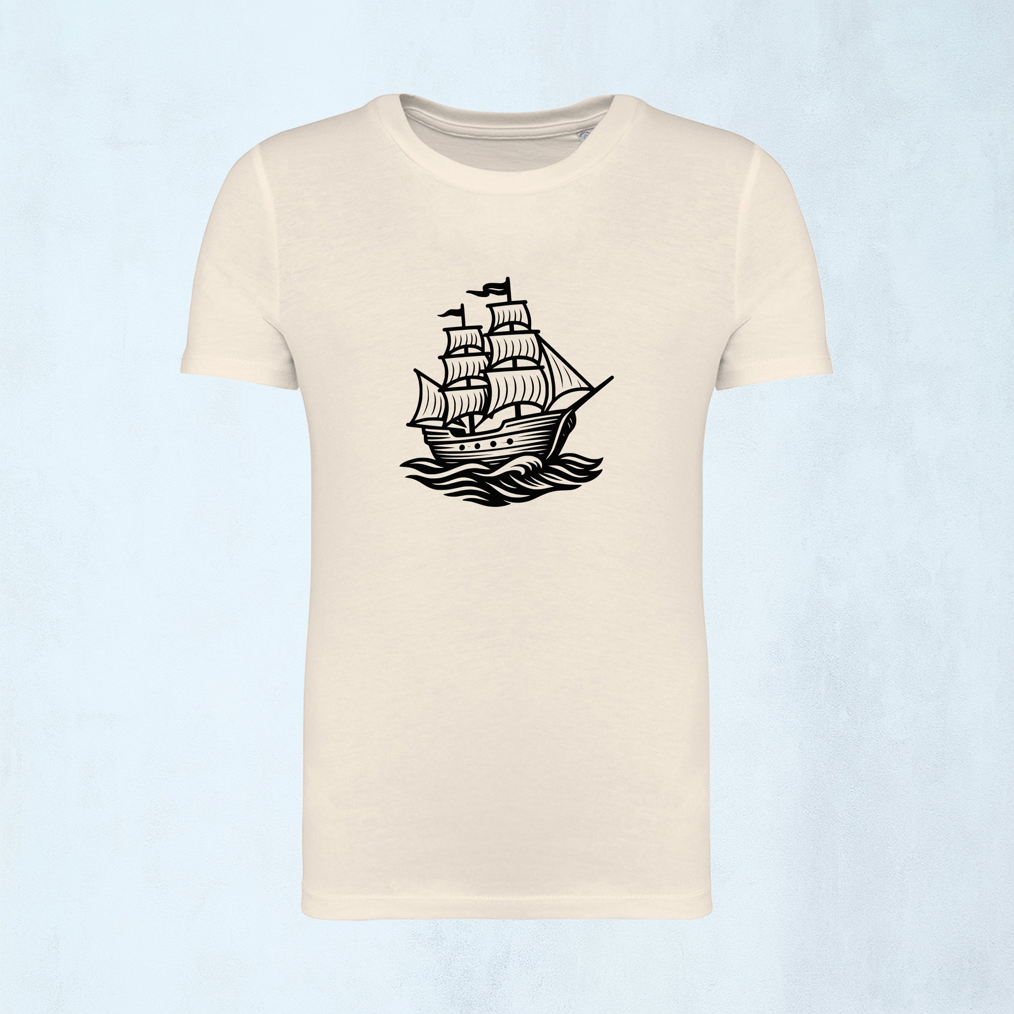 T-shirt med seglande skepp | Havet