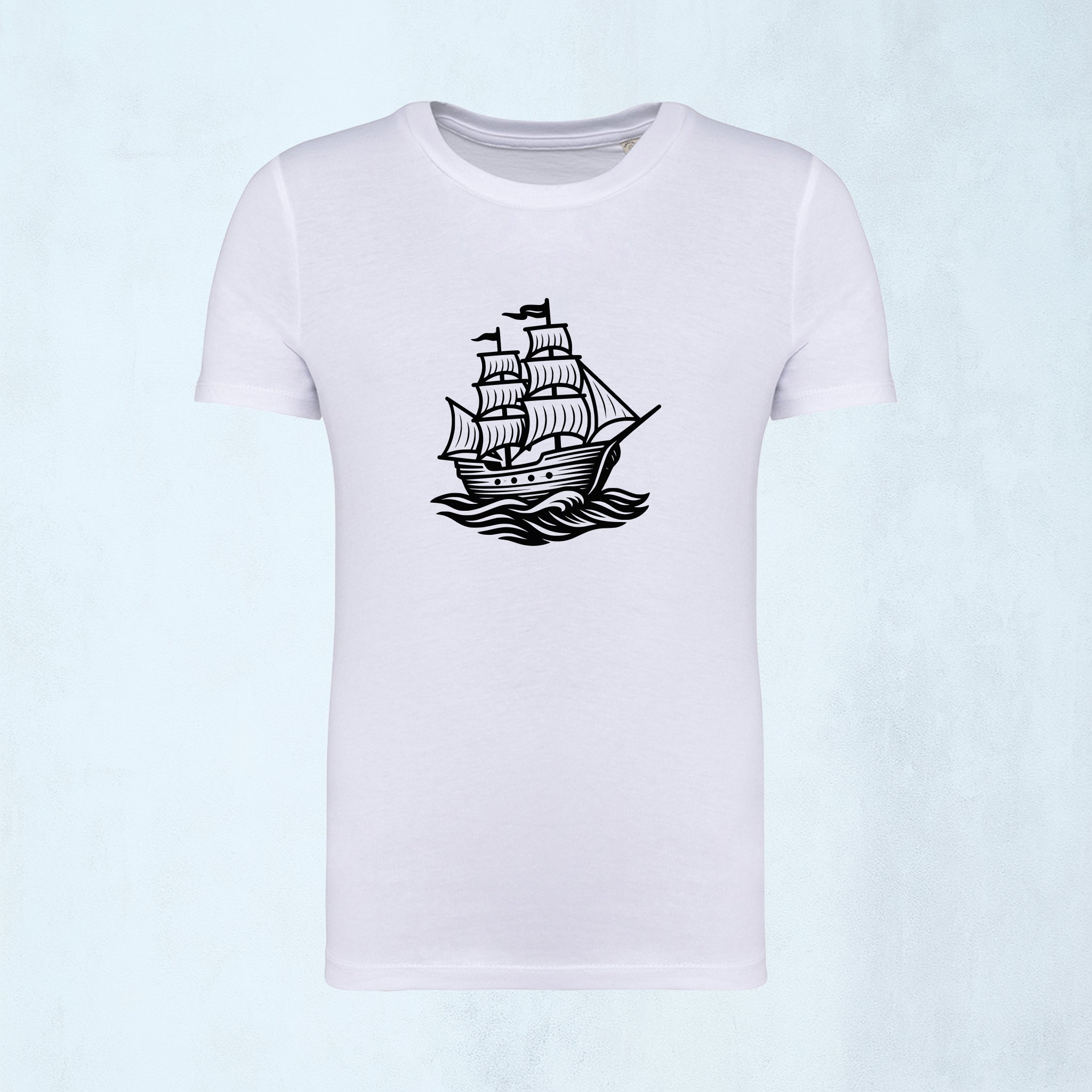 T-shirt med seglande skepp | Havet