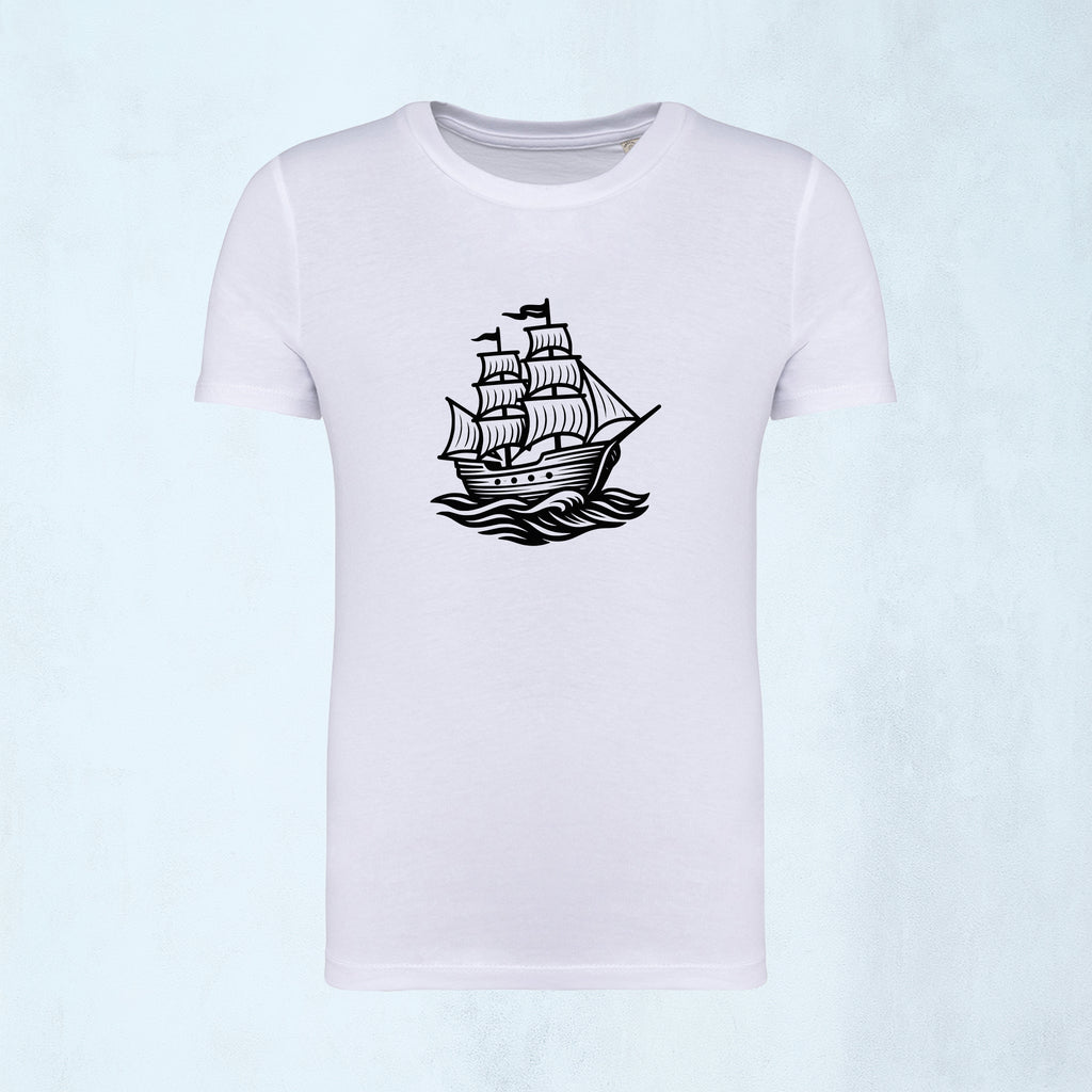 T-shirt med seglande skepp | Havet