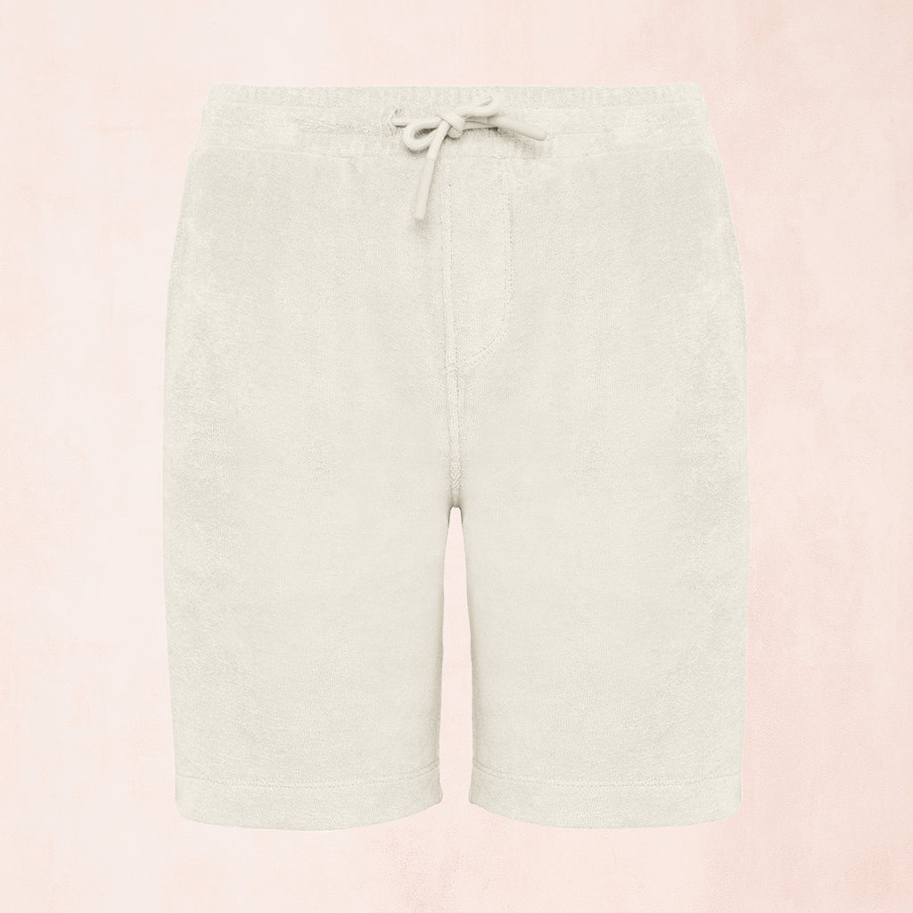 Barnshorts i frotté av ekologisk bomull och återvunnen polyester