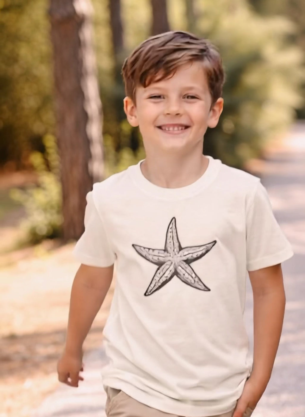 T-shirt med sjöstjärna | Havet